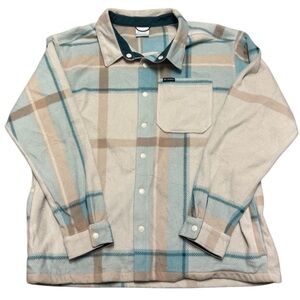 Columbia Women's Fleece Button Up Flannel, XL
